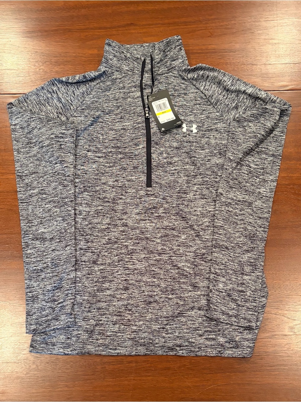 Under Armour Men's Navy Heather 1/4 Zip Pullover